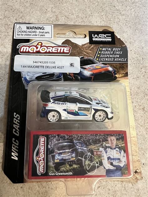 Majorette Ford Fiesta WRC Gus Greensmith Premium WRC Cars 1 64 Scale