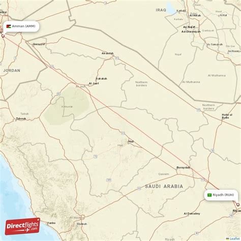 Direct Flights From Riyadh To Amman RUH To AMM Non Stop