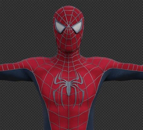 3D Model Spider Man 2004 Tobey Maguire 3D MODEL VR AR Low Poly