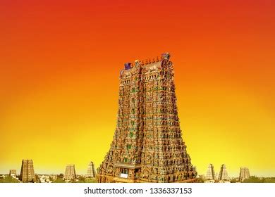 Meenakshi Amman Hindu Temple Gopuram Stock Photo Shutterstock