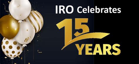 April Message From Iro Leadership Iro Celebrates Its Year