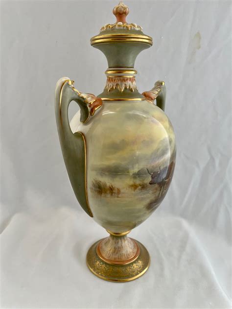 Antiques Atlas Royal Worcester Vase Signed John Stinton