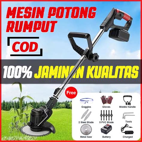 Jual IRONHOOF Mesin Potong Rumput 48V Mesin Pemotong Rumput Baterai