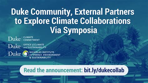 Duke Climate Collaboration Symposia The Nicholas Institute For Energy