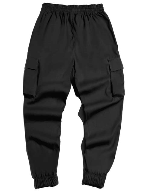 Manfinity Emrg Men Flap Pocket Drawstring Waist Cargo Pants Shein In