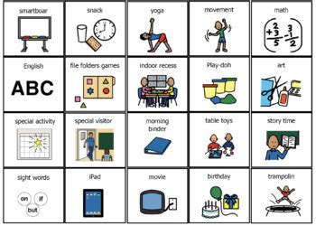 70 Small Editable Boardmaker Visual Schedule/First/Then Cards/Pictos ...