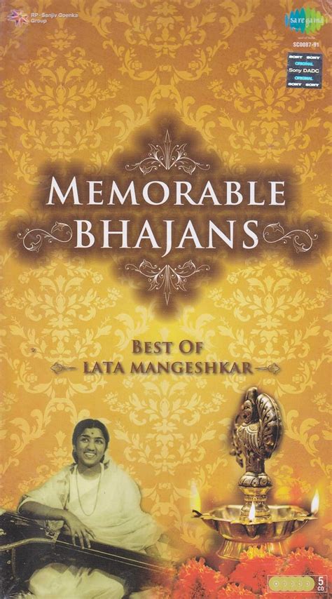 Memorable Bhajans - Best Of Lata mangeshkar Audio 5 CD Set - Amazon.com Music