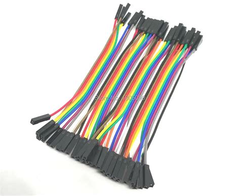 40pcs Lot 10cm 40P 2 54mm Dupont Cable Jumper Wire Dupont Line Female