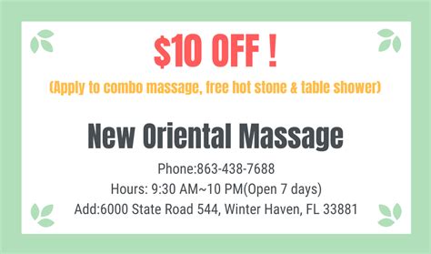 New Oriental Massage Professional Massage Spa In Winter Haven Fl 33881