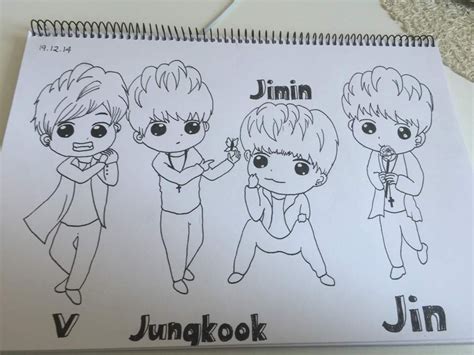 Bts Drawing Chibi Easy At Getdrawings Free Download