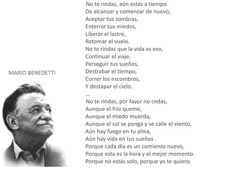 Ventana de luz: No te rindas - Mario Benedetti