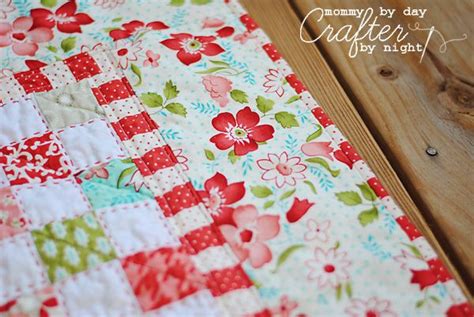 Vintage Modern Baby Quilt Mommy By Day Crafter By Night