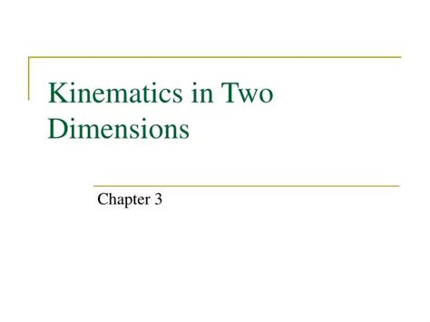 Ppt Kinematics In Two Dimensions Powerpoint Presentation Free