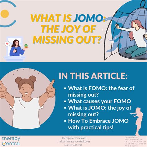 What Is Jomo The Joy Of Missing Out Therapy Central