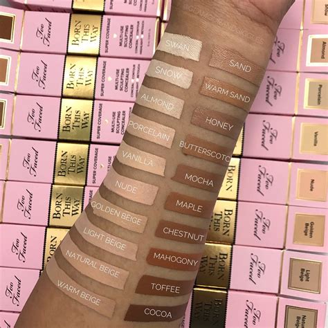 Swatches Too Faced Born This Way Concealer Born This Way Concealer