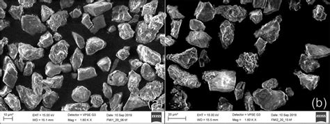 Figure A1 Sem Pictures Of The Two Dust Samples A Sample 1 B