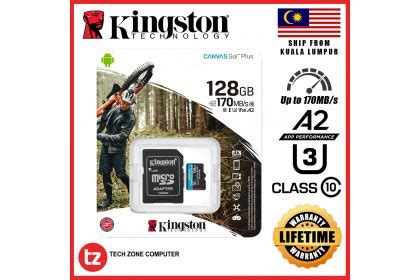 Kingston Canvas Go Plus Micro SD Card With Adapter 64GB 128GB