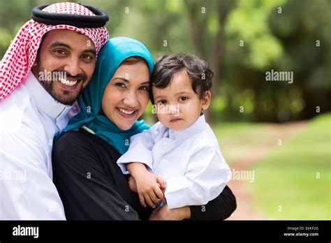 portrait of Arabic family at the park Stock Photo - Alamy