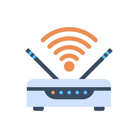 Icono De Conexión Inalámbrica A Internet Wifi Router Vector Premium