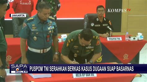 Puspom TNI Serahkan Berkas Kasus Dugaan Suap Basarnas Ke Oditurat