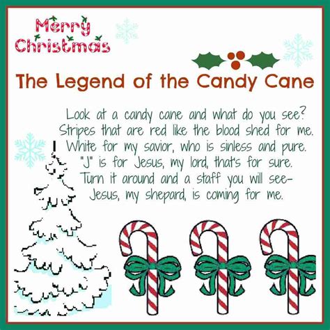 The Legend of the Candy Cane: Free Printable and a Giveaway! - Daily ...