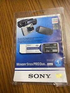 Sony Gb Memory Stick Pro Duo Card Oem Ms Mt G With Reader Msac M