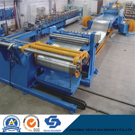 High Speed Coil Steel Slitter Machine Slitting Rewinder Line With