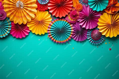 Premium Photo Vibrant Fiesta Backdrop Background Image