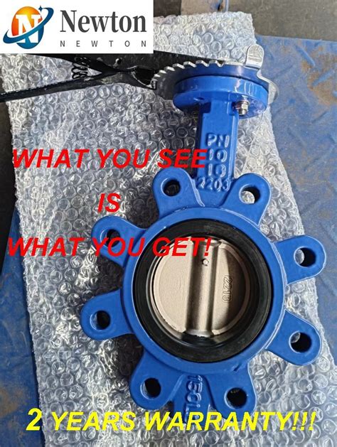 DN100 Lug Type Butterfly Valve Di Body SS304 Disc EPDM NBR Seat