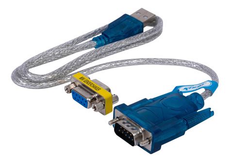 Cabo Conversor Porta Serial Rs Usb Azul Db Femea X Usb