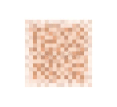 Censor Blur Effect Texture For Face Or Nude Skin Blurry Pixel