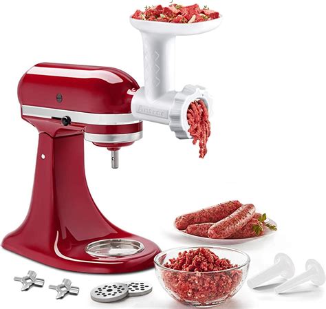 Food Meat Grinder Attachments for KitchenAid Stand Mixers, Durable Meat ...