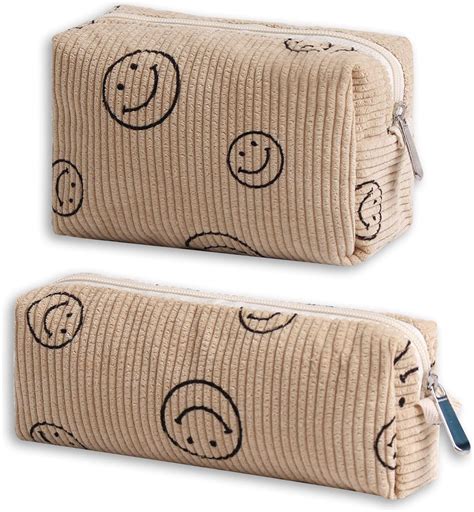 Amazon Pcs Cosmetic Bags For Women Corduroy Cosmetic Bag