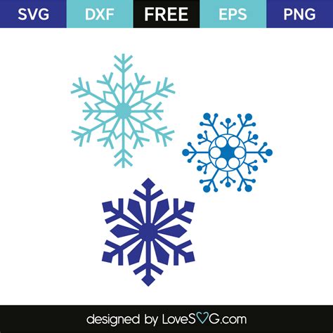 Snowflakes Lovesvg