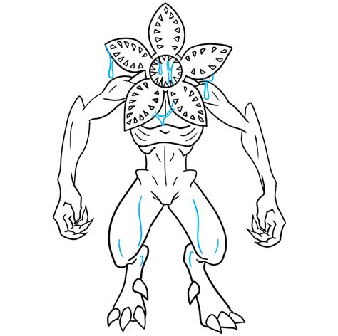 How To Draw The Demogorgon From Stranger Things Really Easy Drawing