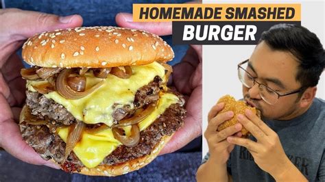 Homemade Smashed Burger Mudah Dan Sedap Youtube