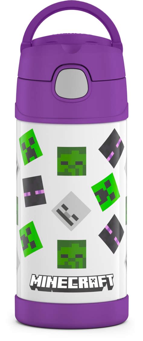 Thermos Stainless Steel Funtainer Water Bottle With Straw Minecraft