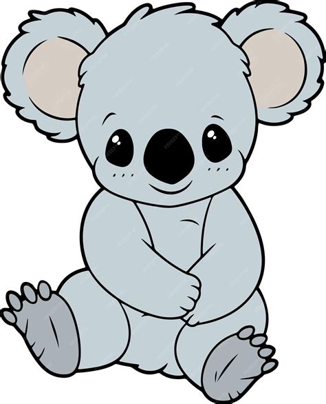 Premium Vector Cute Koala Cartoon Koala Clipart Vector Illustration