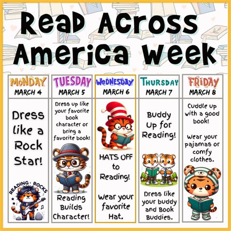 Dress Up Days For Read Across America Week Harvey Dunn Elementary School