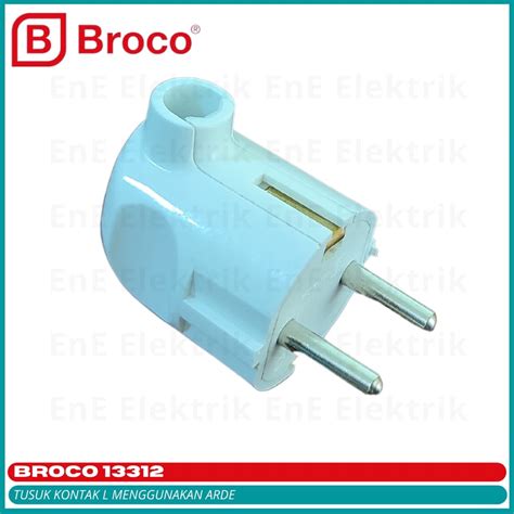 Jual BROCO STEKER ARDE BENGKOK L 13312 Colokan Ground Putih Berkualitas