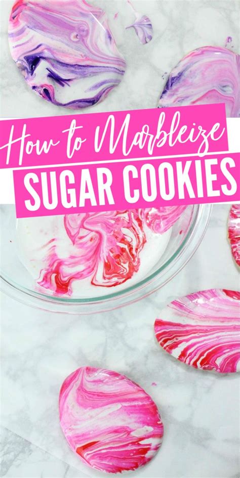 How To Marbleize Sugar Cookies For Easter Easter Sugar Cookies