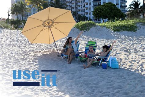 Useitt Best Beach Umbrella For Wind 9’ Beach Ballfield Bleachers Umbrella System