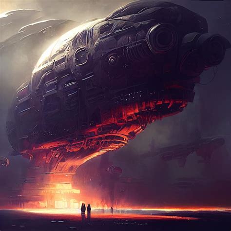 Premium AI Image | A painting of a giant airship with the word zeppelin ...