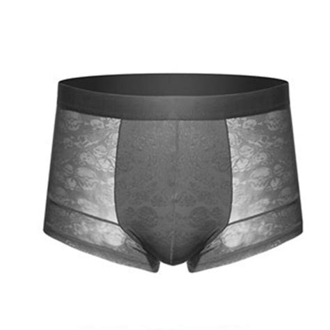 Sexy Men S See Through Boxer Briefs Sheer Mesh Pouch Underwear Panties Lingerie Ebay