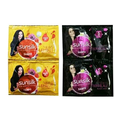 Jual SAMPO SUNSILK 9ml 1 Renceng Isi 12 Sachet Shopee Indonesia