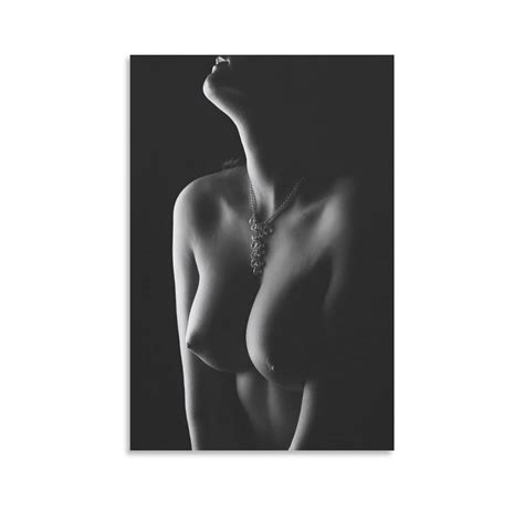 Buy Black And White Sexy Beauty Nude Woman Torso Erotic Boobs And