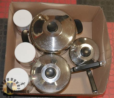 6 Pc Lagostina Pot Set Wlids And 6 Pc