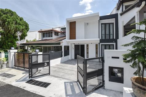 Modern Terrace House Exterior Stands Apart From Its More Conventional