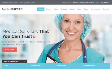 Best Health Medical Wordpress Themes For Medical Institutions And