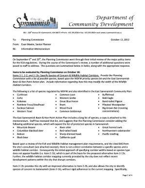 Fillable Online Sammamish PC Eval Forms Follow Up City Of Sammamish